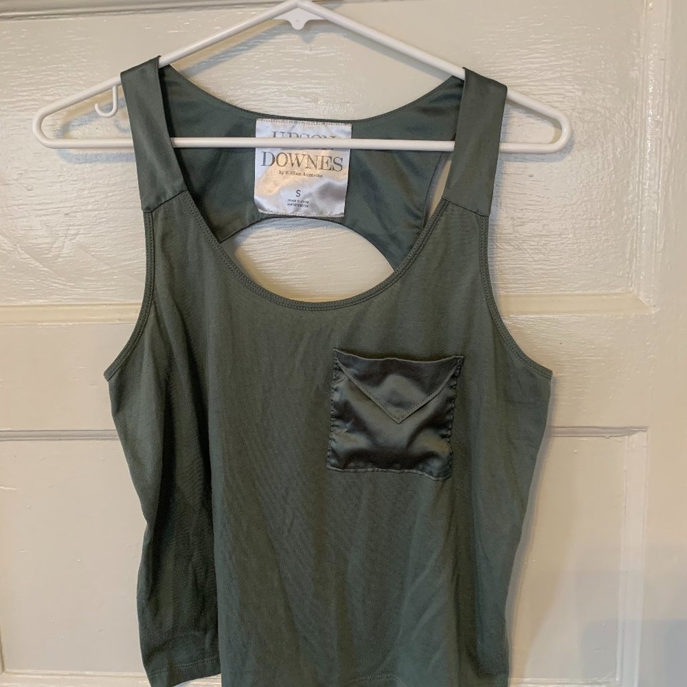 Sage green Upson Downes by William Anzevino top